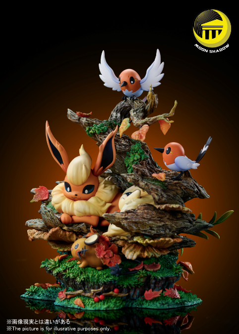 Moon Shadow Studio Flareon Group Resin Statue