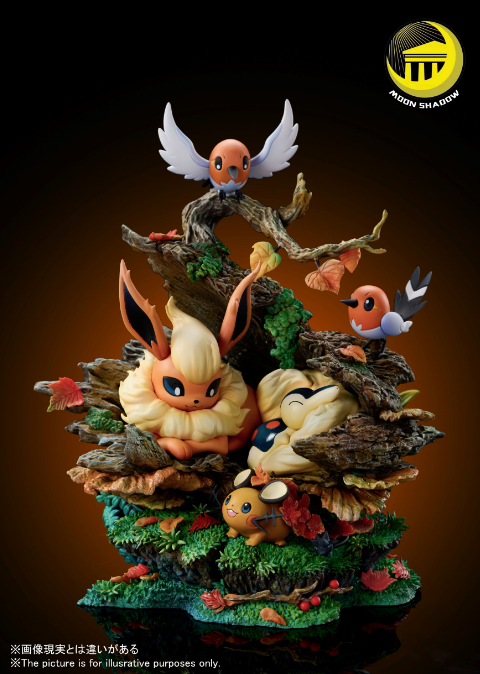 Moon Shadow Studio Flareon Group Resin Statue