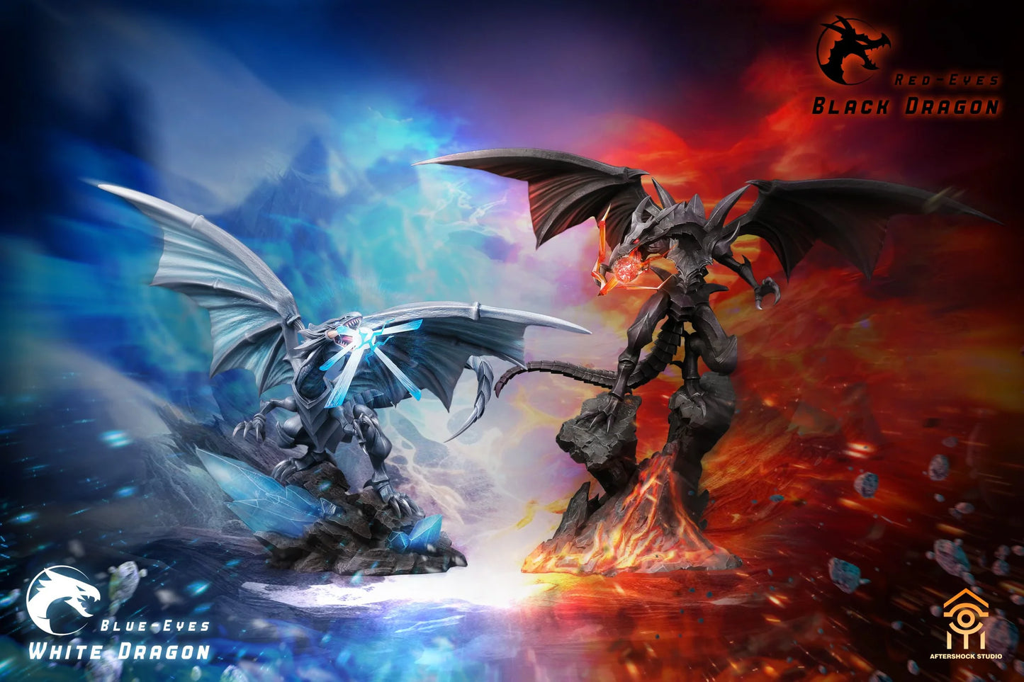 Aftershock - Blue-Eyes White Dragon and Red-Eyes Black Dragon