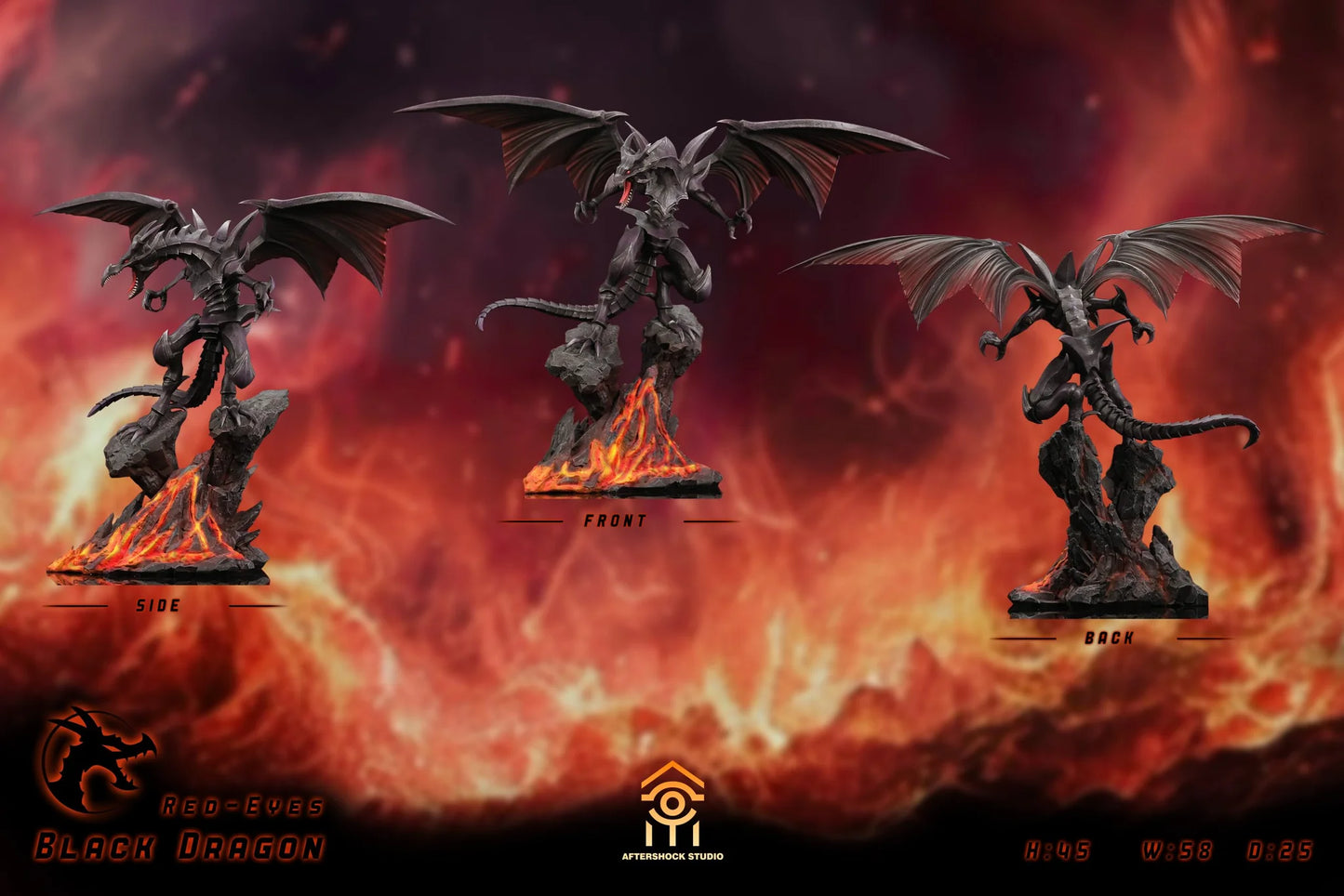 Aftershock - Blue-Eyes White Dragon and Red-Eyes Black Dragon
