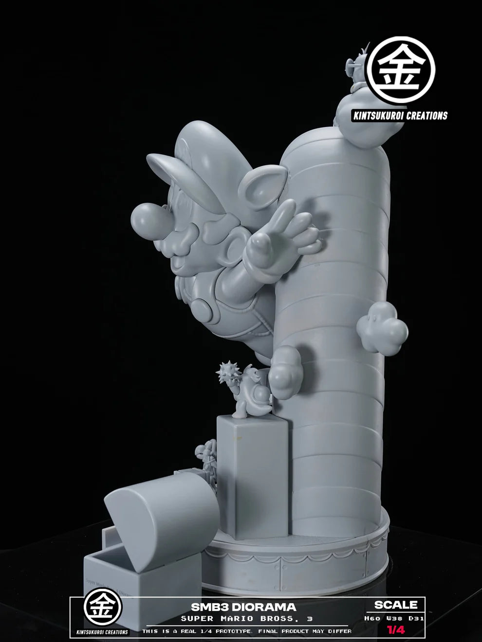 Kintsukuroi Creations Super Mario Bros 3 SMB3 Dirorama Resin Statue