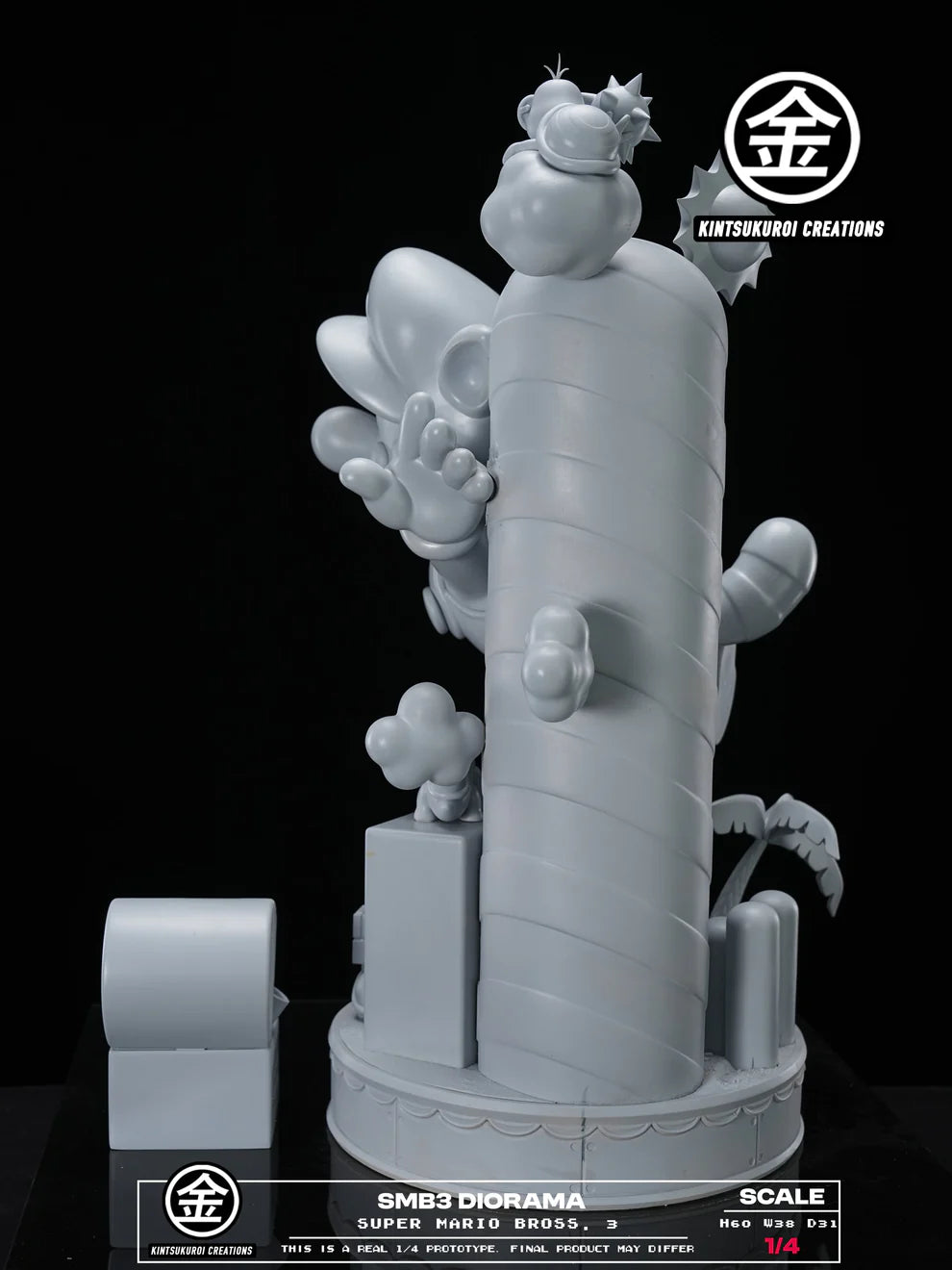 Kintsukuroi Creations Super Mario Bros 3 SMB3 Dirorama Resin Statue
