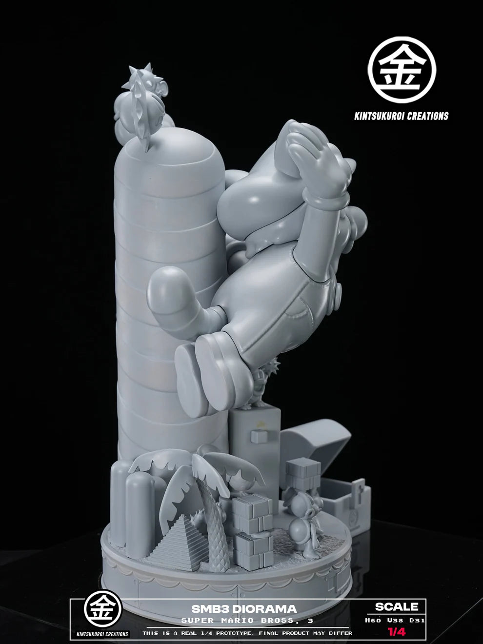 Kintsukuroi Creations Super Mario Bros 3 SMB3 Dirorama Resin Statue