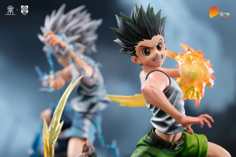Aftershock Studio x Fibonacci Studio Killua Zoldyck x Gon Freecss Resin Statue