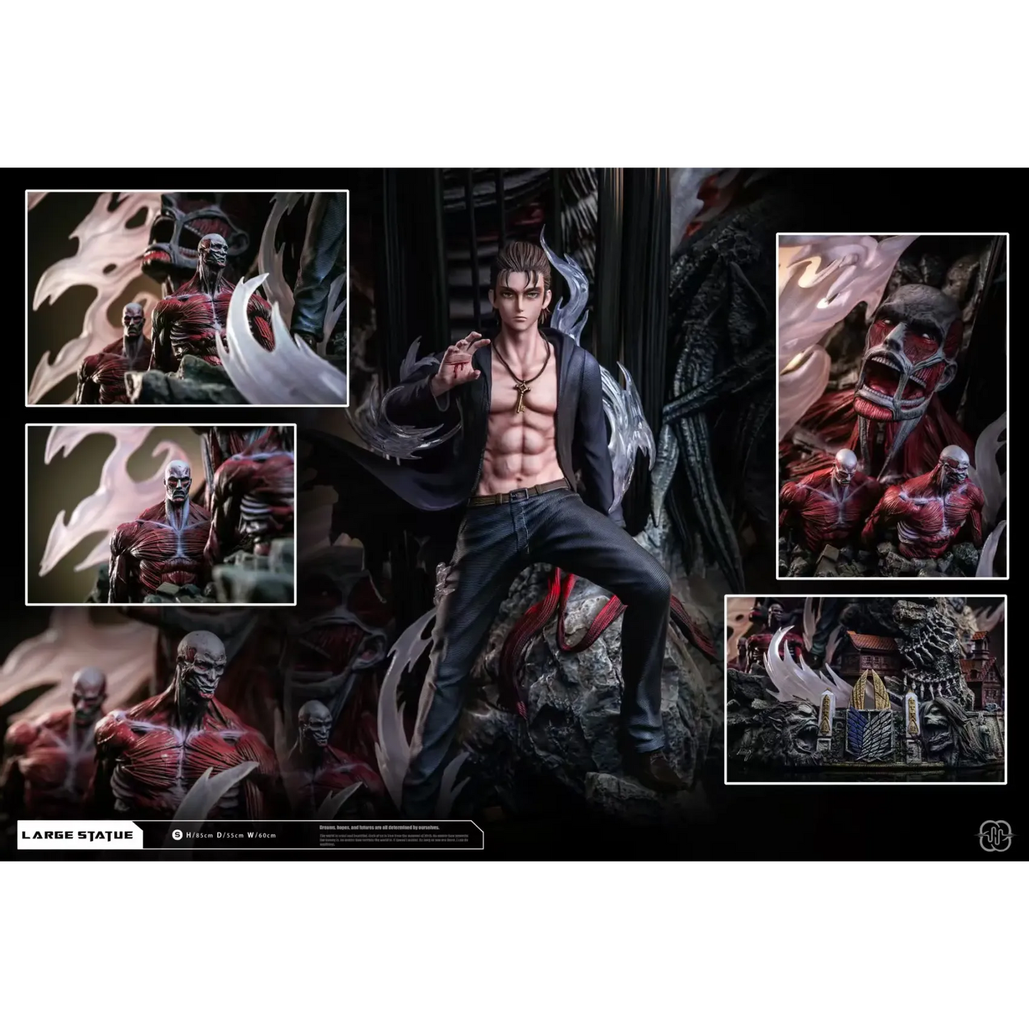 Hertz Studio Eren Jaeger Titan Founder Resin Statue
