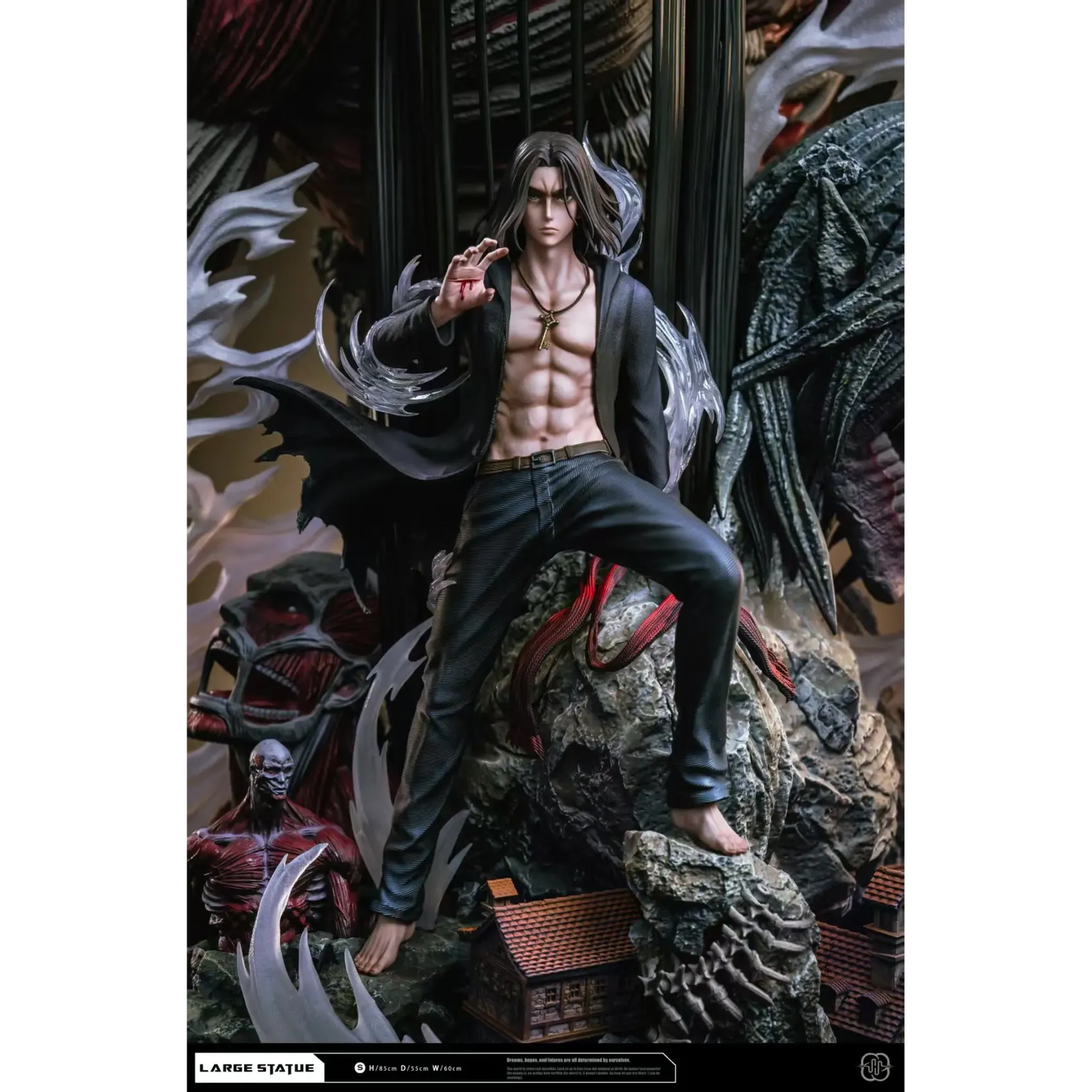 Hertz Studio Eren Jaeger Titan Founder Resin Statue