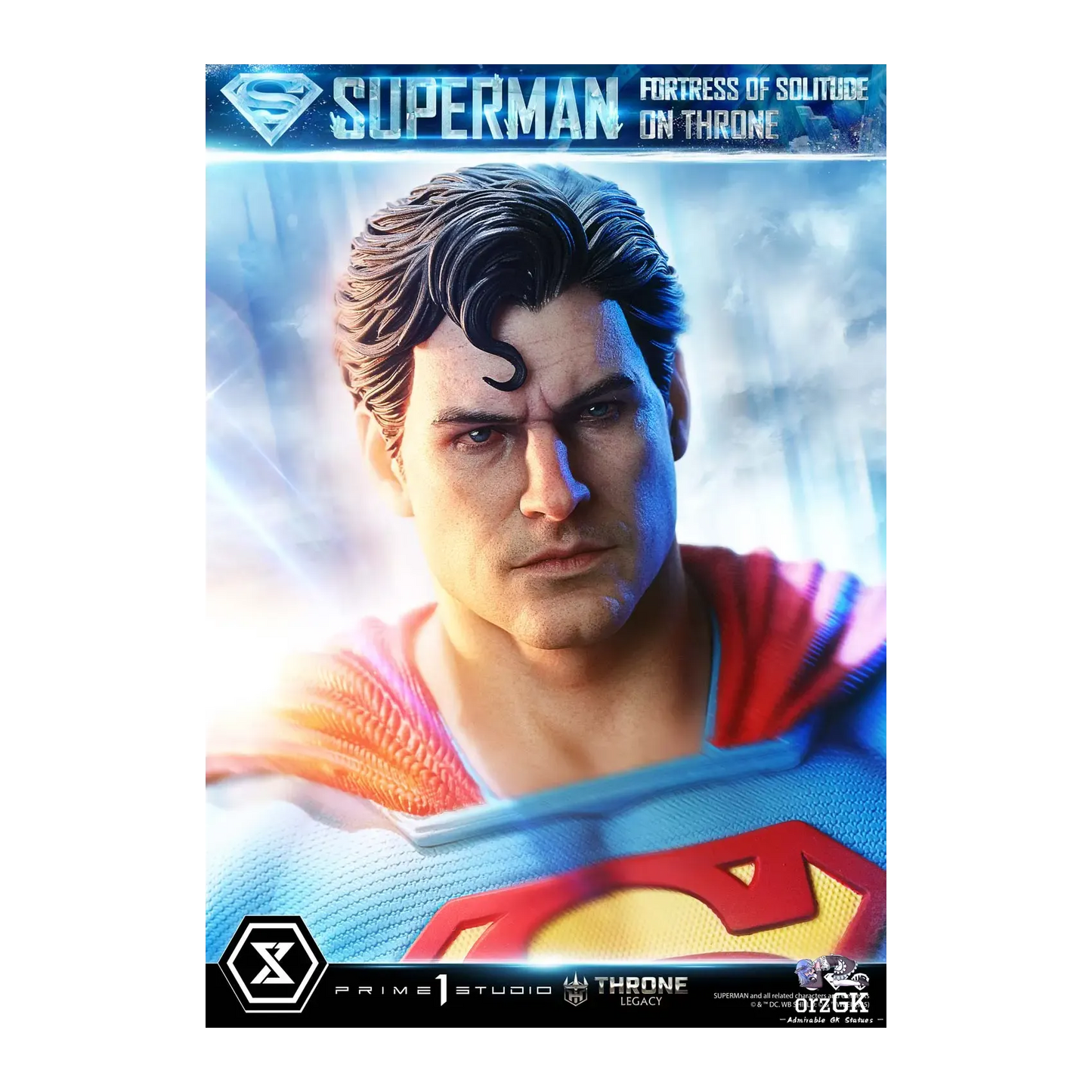 DC Prime 1 Studio Superman Fortress of Solitude on Throne Licensed Resin Statue