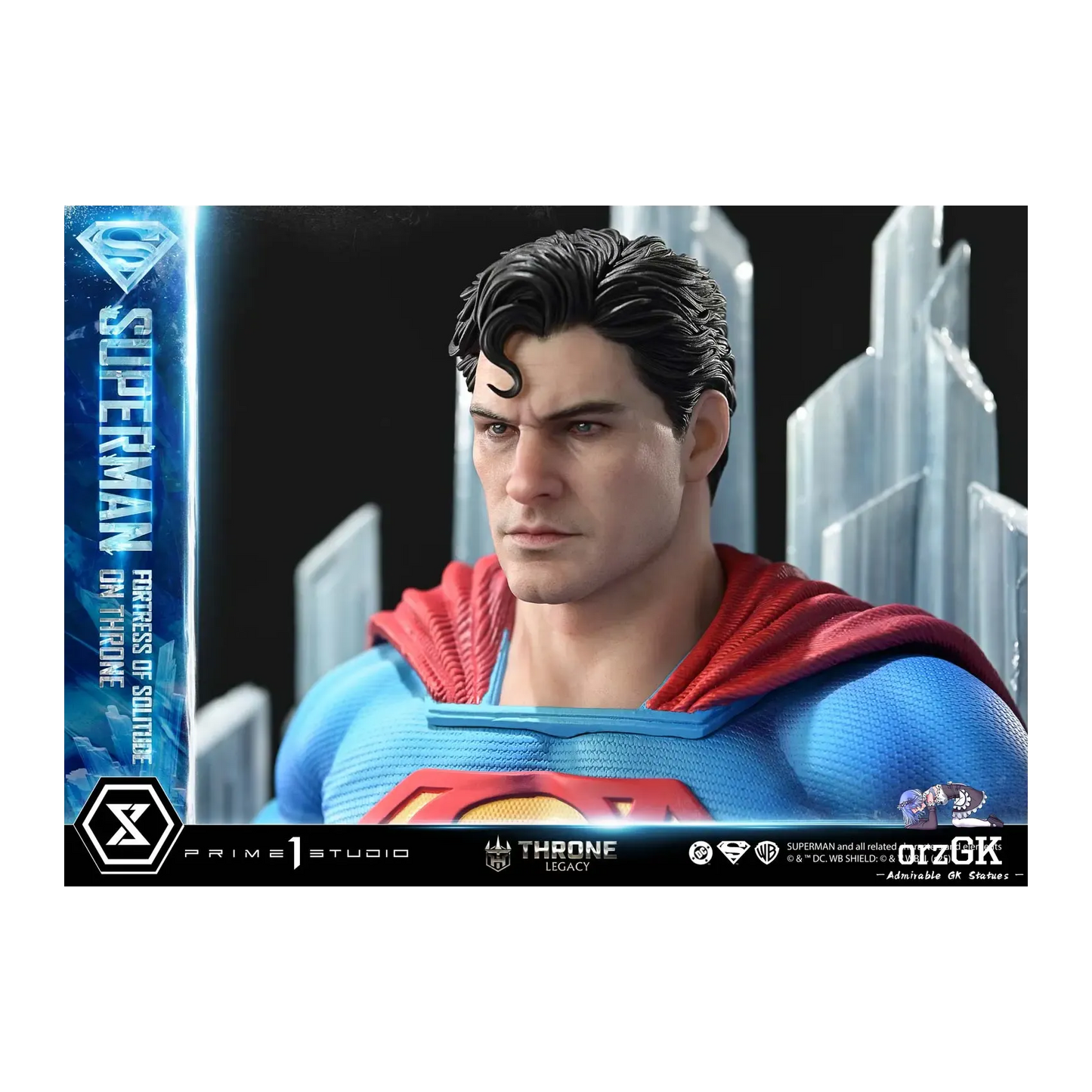 DC Prime 1 Studio Superman Fortress of Solitude on Throne Licensed Resin Statue