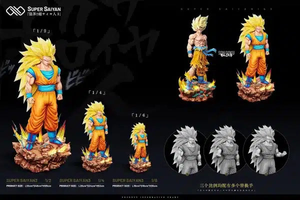Dragon Ball Infinite Studio Goku SS3 Resin Statue