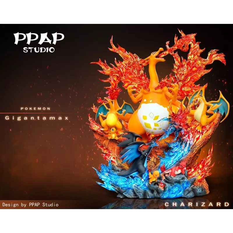 PPAP Studio Charizard Family Resin Statue