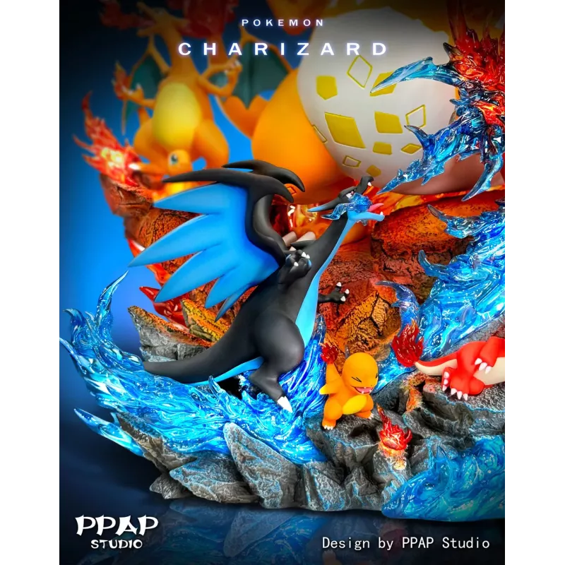 PPAP Studio Charizard Family Resin Statue