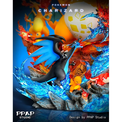 PPAP Studio Charizard Family Resin Statue