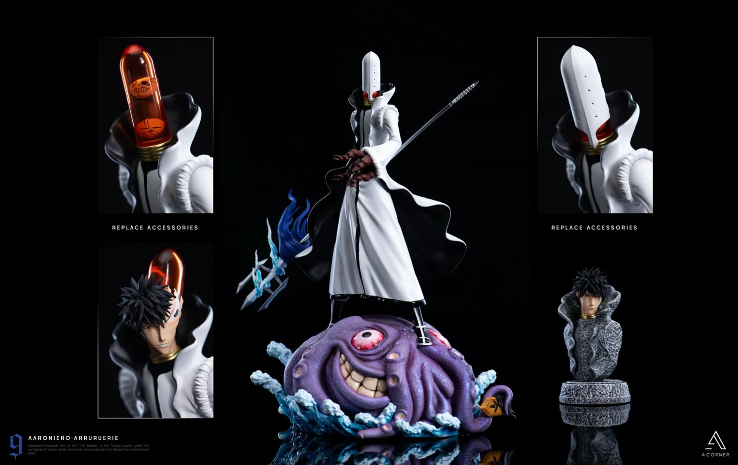 A CORNER Studio Zommari Rureaux x Aaroniero Arruruerie Resin Statue
