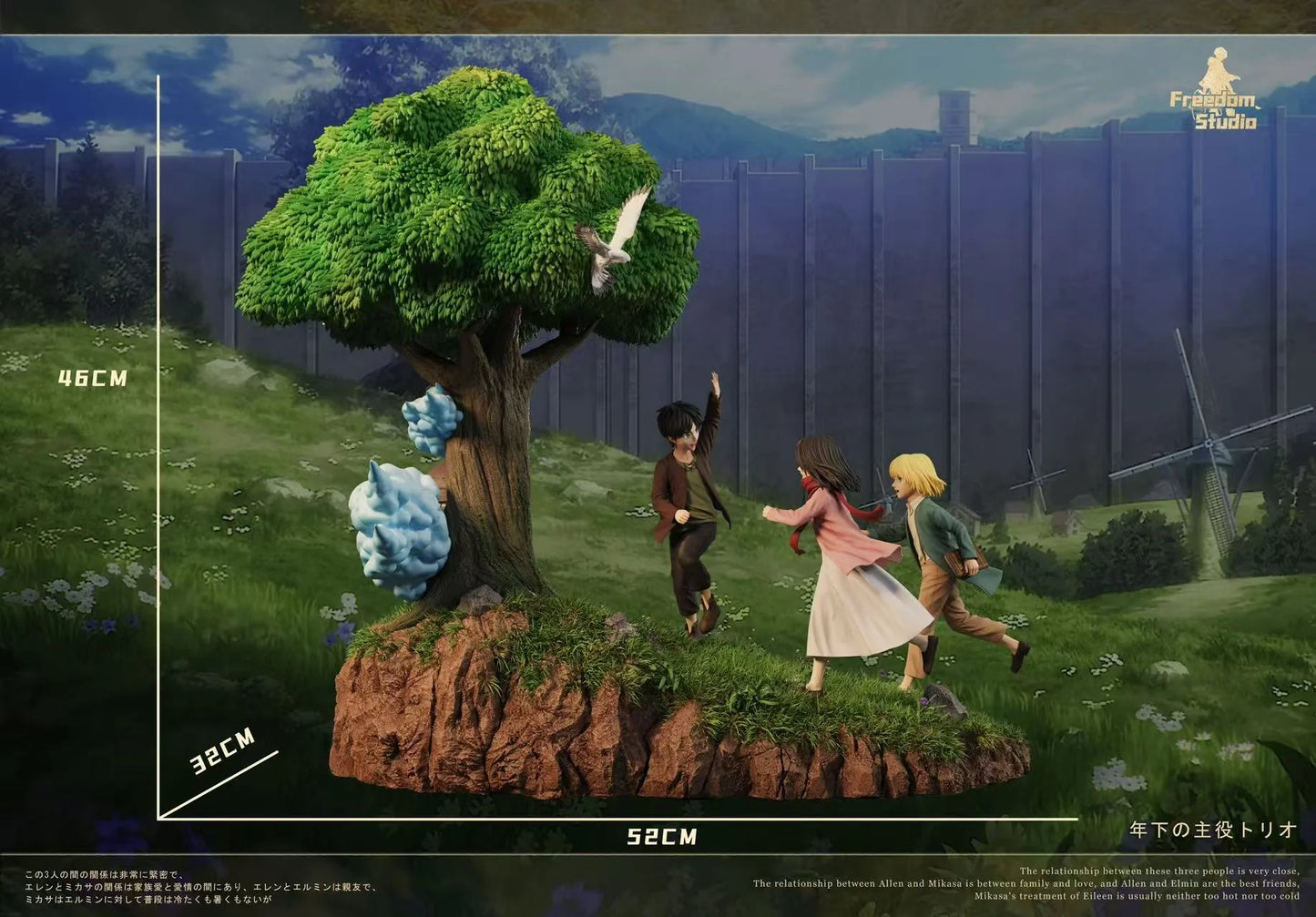 Freedom - Kid Eren, Armin and Mikasa
