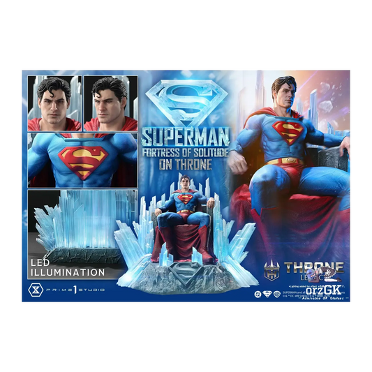 DC Prime 1 Studio Superman Fortress of Solitude on Throne Licensed Resin Statue